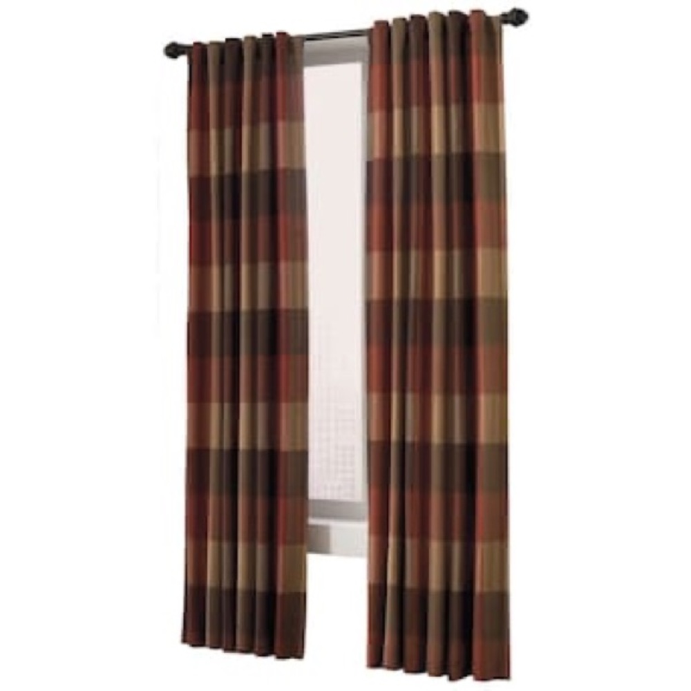 COPY - COPY - COPY - COPY - Allen + Roth Emilia curtain panels in rust